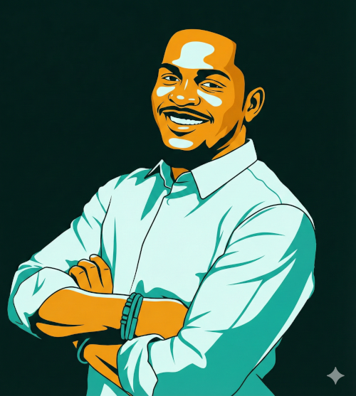 Portrait of James Etu
